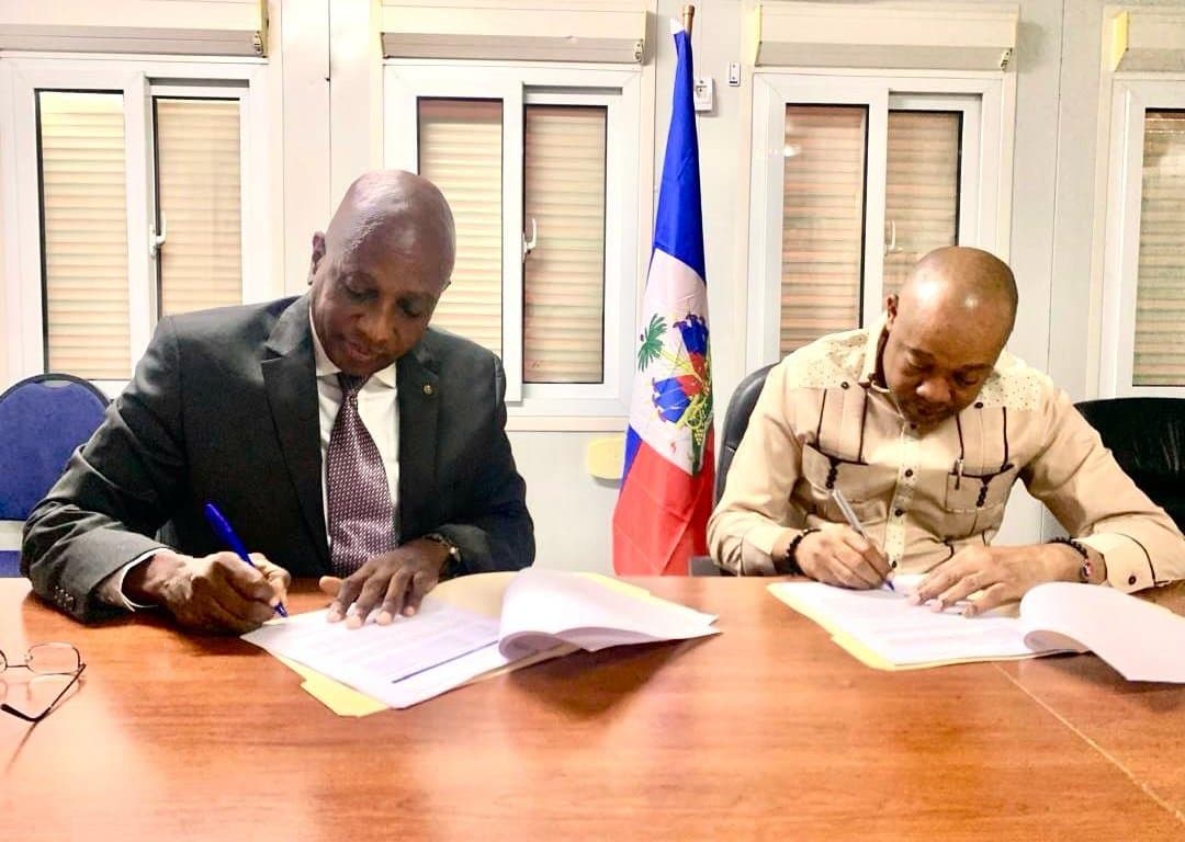Signature du protocole d'accord entre l'IHF et le MSPP